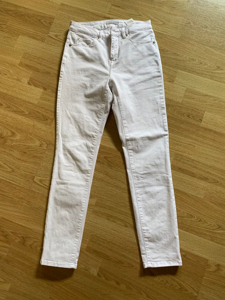 Stretch, Kleding | Dames, Wit, Ophalen of Verzenden, Zo goed als nieuw, W27 (confectie 34) of kleiner