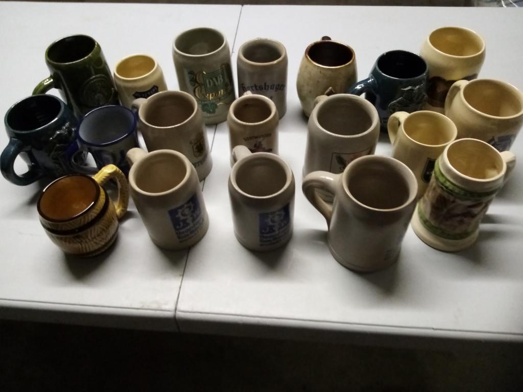 Bierpotten of pullen,allerlei merken.18stuks, Verzamelen, Biermerken, Ophalen, Zo goed als nieuw, Pul(len), Overige merken