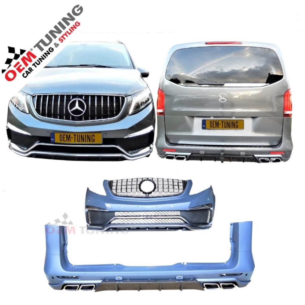 AMG GT-R bodykit voor de Mercedes VITO | 2014-2022 |, Mercedes-Benz, Nieuw, Ophalen of Verzenden, Bumper