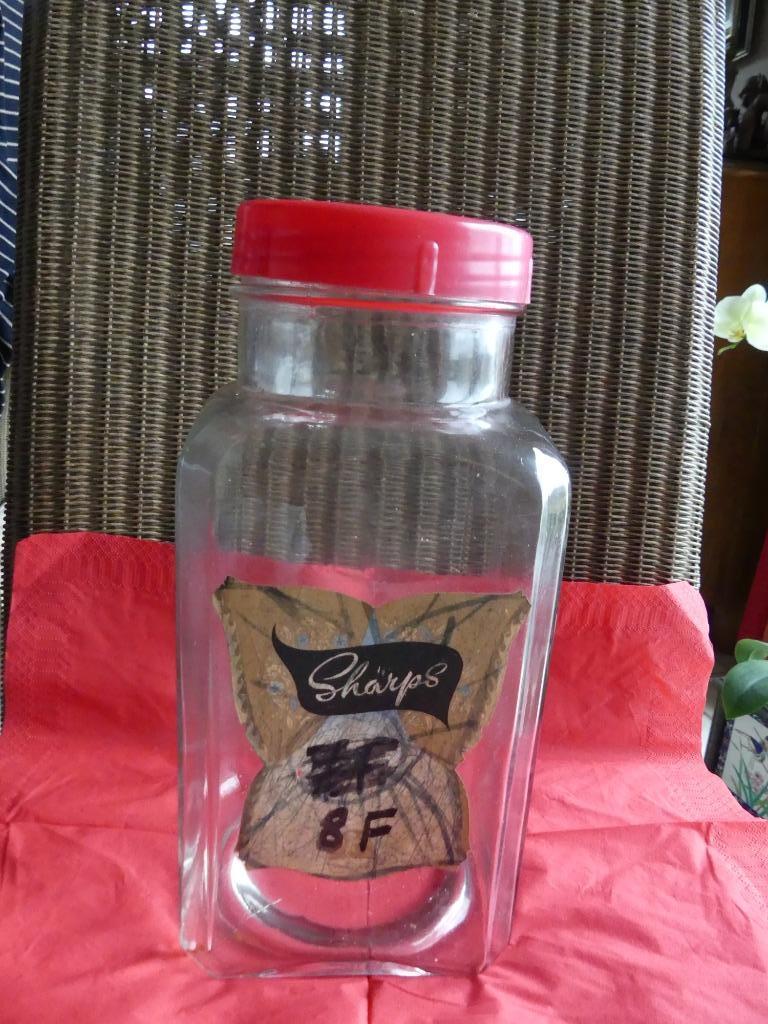 Bocal à bonbon ancien en verre, Ophalen of Verzenden