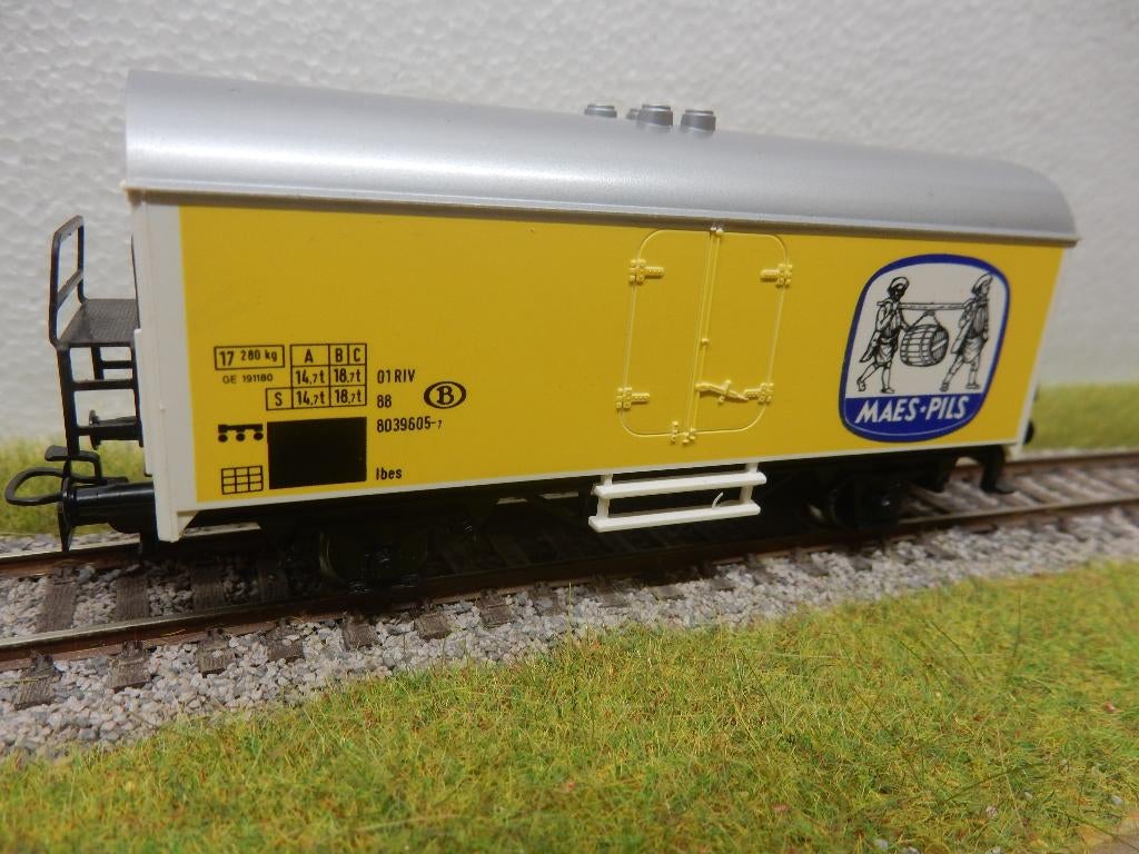 Marklin 4415-05 Belgische koelwagen Maes Pils OVP, Wisselstroom, Wagon, Ophalen of Verzenden, Zo goed als nieuw