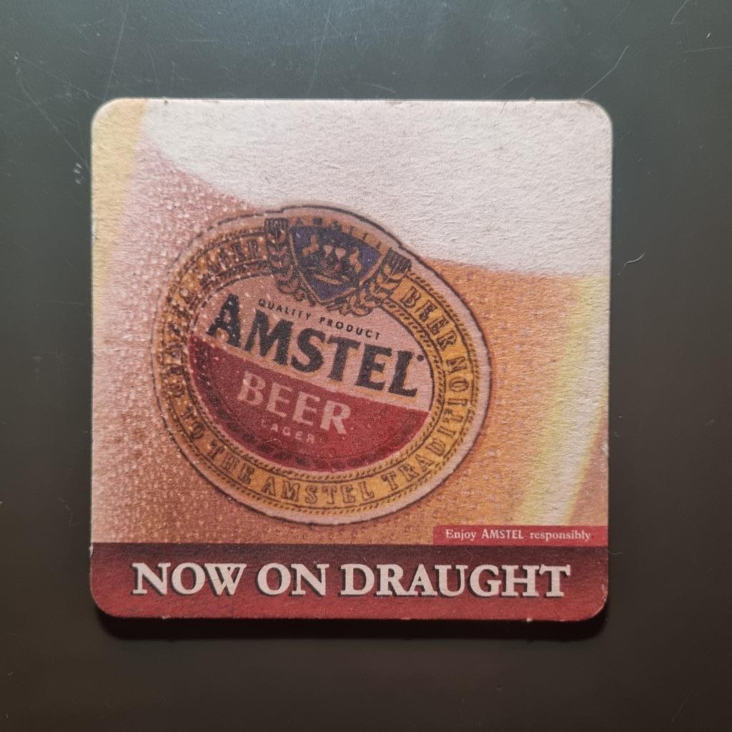 Sous Bock Amstel Beer, Verzamelen, Biermerken, Ophalen of Verzenden, Gebruikt, Viltje(s), Amstel