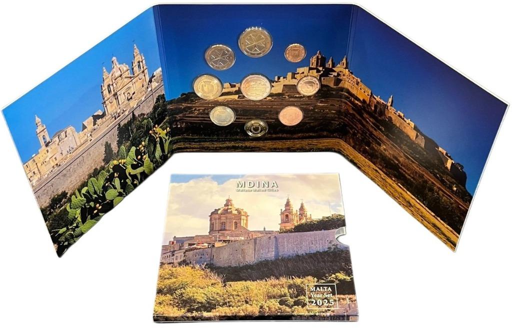 Malta 2025 - BU-set Mdina, Postzegels en Munten, Munten | Europa | Euromunten, Setje, Overige waardes, Malta, Ophalen of Verzenden
