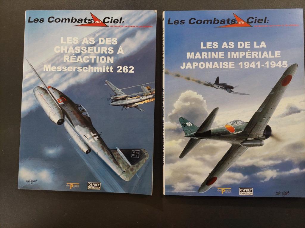 2 livres combats du ciel : marine japon/ messerschmitt 262, Livres, Enlèvement ou Envoi, Utilisé, Marine