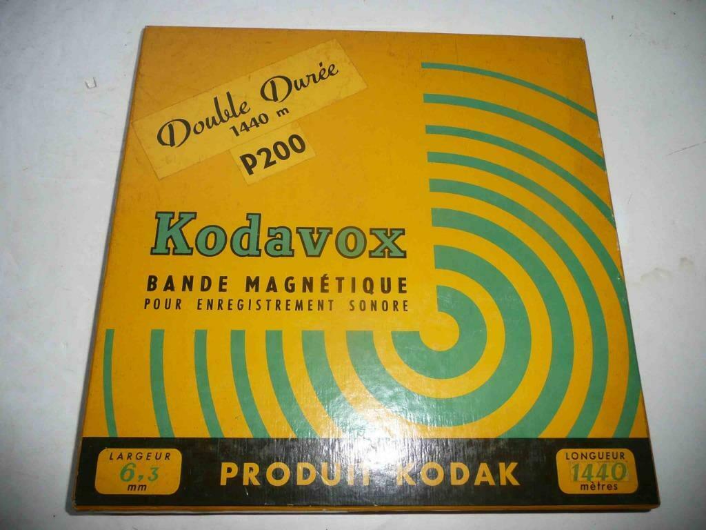 bande KODAVOX P200 diamètre de 25cm - 1440 m  pour enregistr, TV, Hi-fi & Vidéo, Enregistreurs audio, Enlèvement ou Envoi, Magnétophone