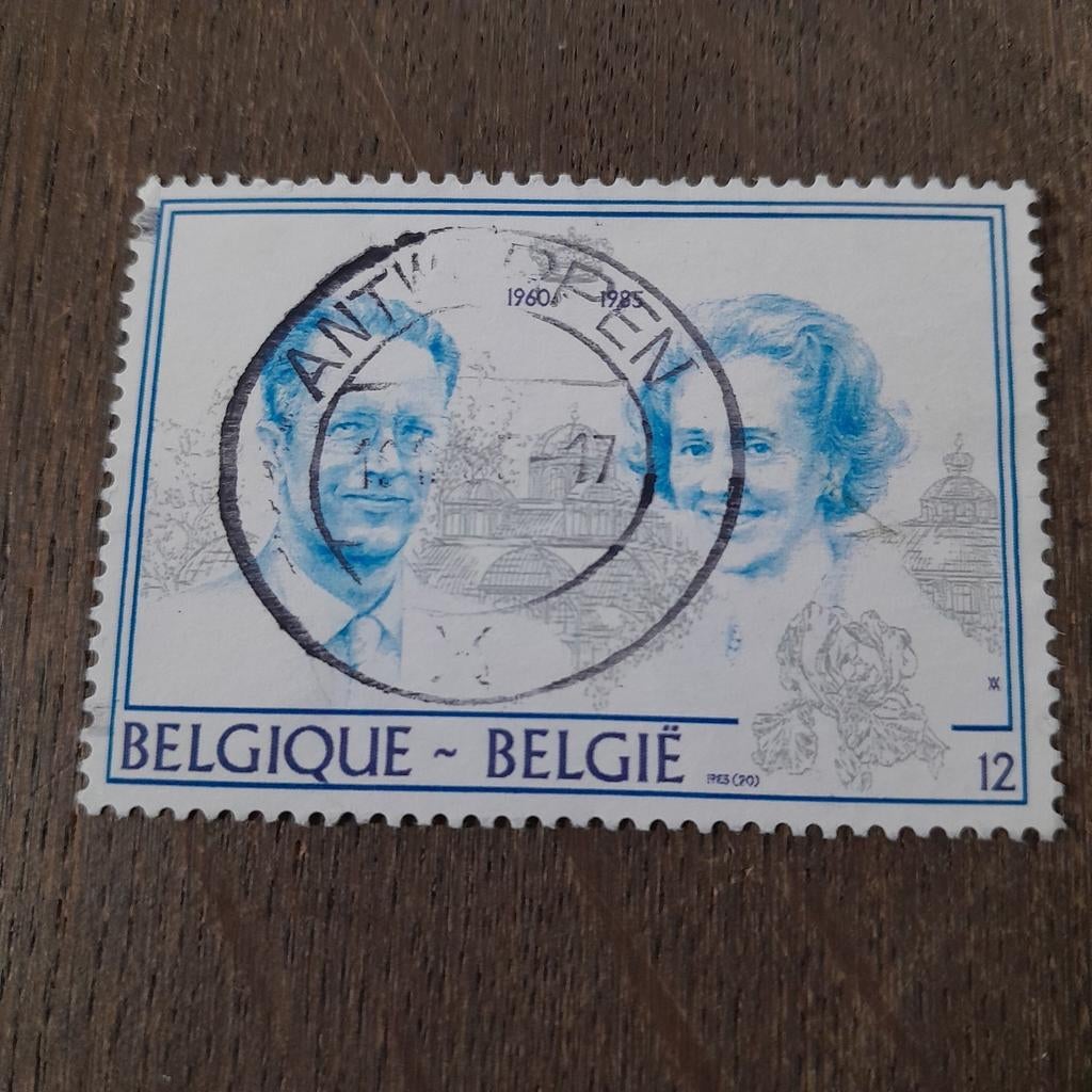 12F Koning Boudewijn en Koningin Fabiola, Postzegels en Munten, Ophalen