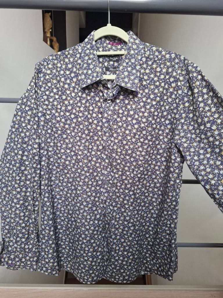 Chemise Paul Smith 42 L bleue fleurs, Vêtements | Hommes, Chemises, Comme neuf, Tour de cou 41/42 (L), Bleu, Enlèvement ou Envoi