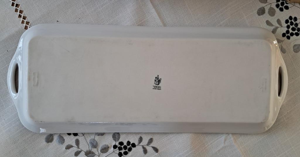 Plat de Service en Porcelaine de Baudour, Antiquités & Art, Enlèvement ou Envoi