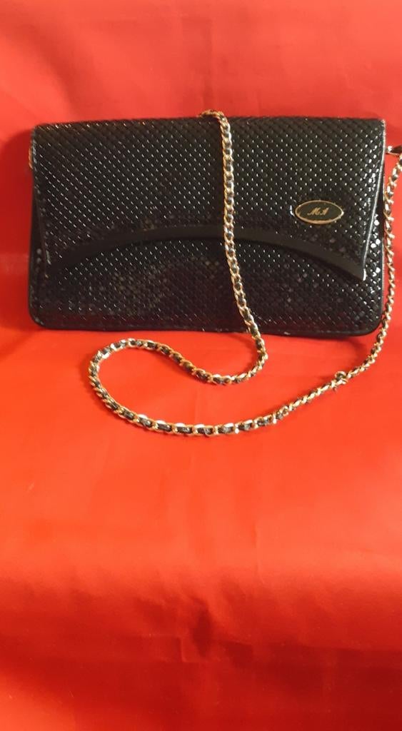 Sac de soirée bandoulière chaîne, Bijoux, Sacs & Beauté, Sacs | Sacs Femme, Utilisé, Sac de soirée, Noir, Enlèvement ou Envoi
