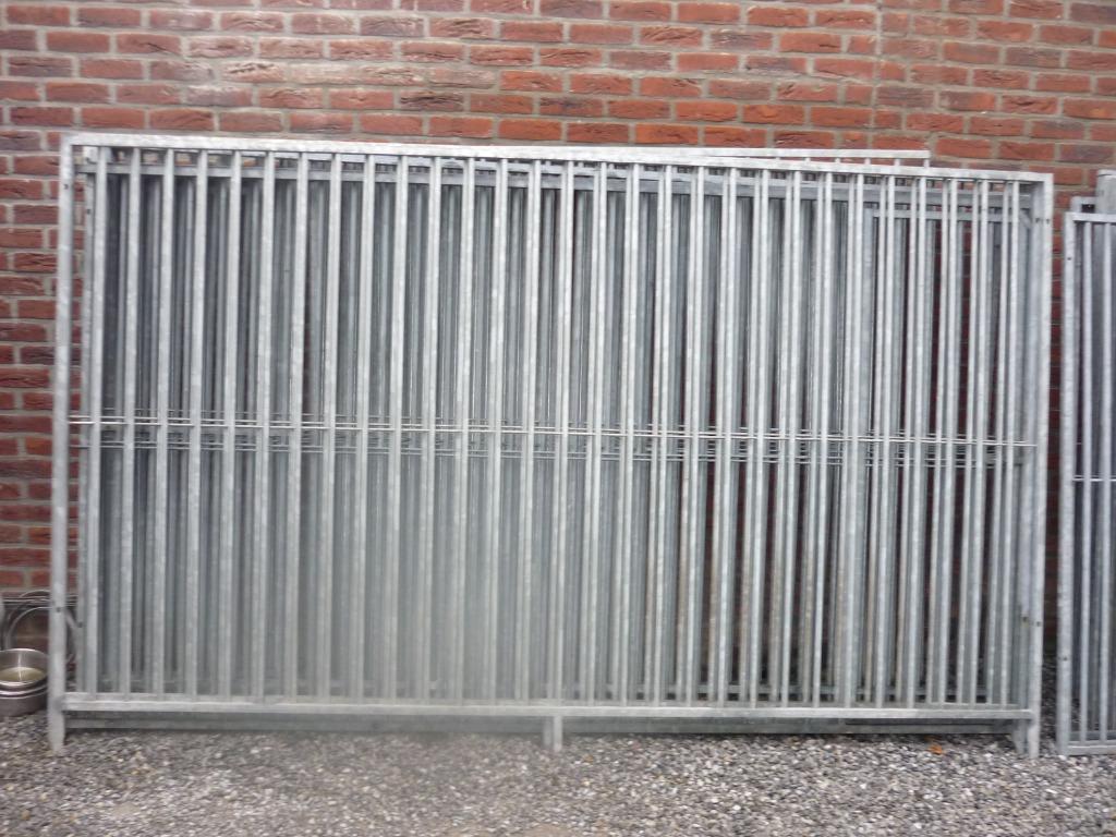 gegalvaniseerde hondenren panelen, Dieren en Toebehoren, Hondenhokken, Ophalen, Hondenkennel, 110 cm of meer, 100 cm of meer