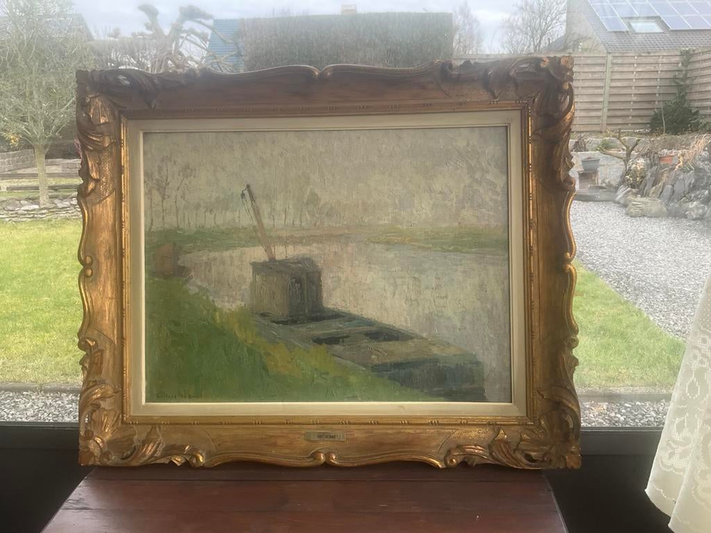 Pont aan de leie,gust de smet, Ophalen