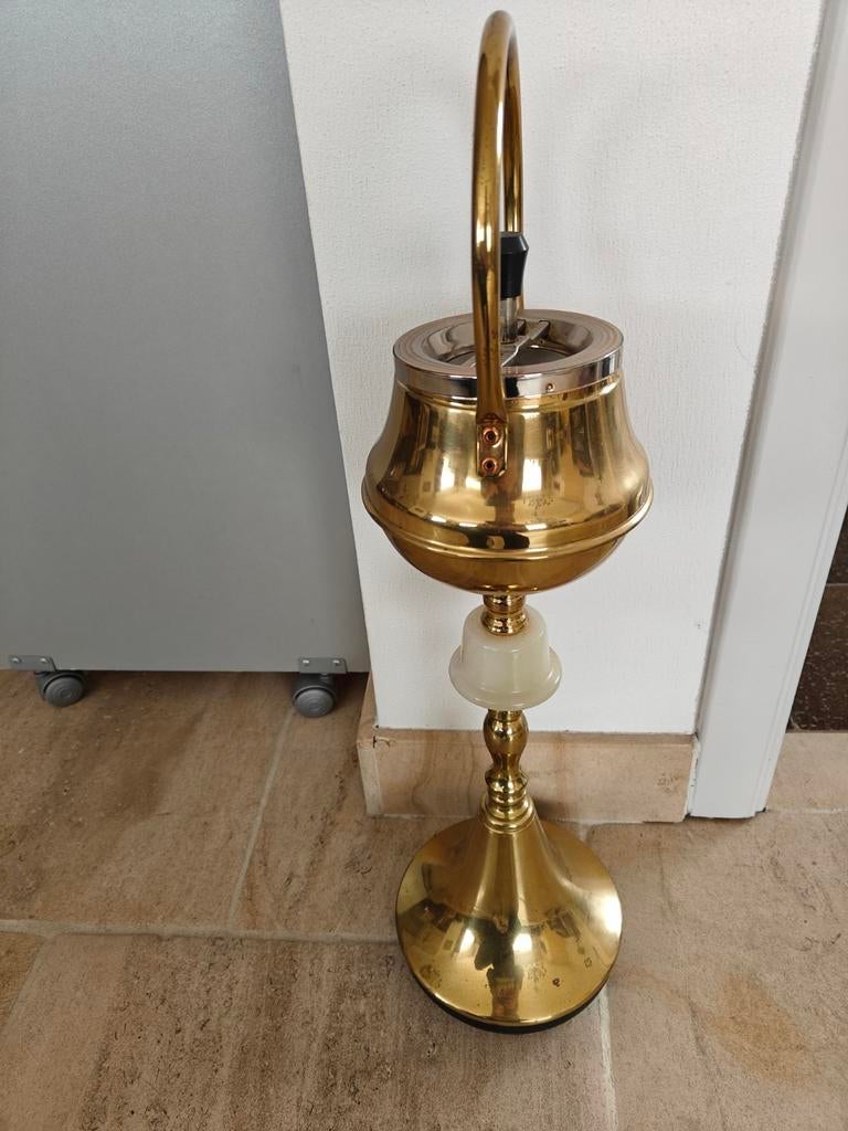 Retro staande Messing asbak uit de jaren 60/70, Ophalen