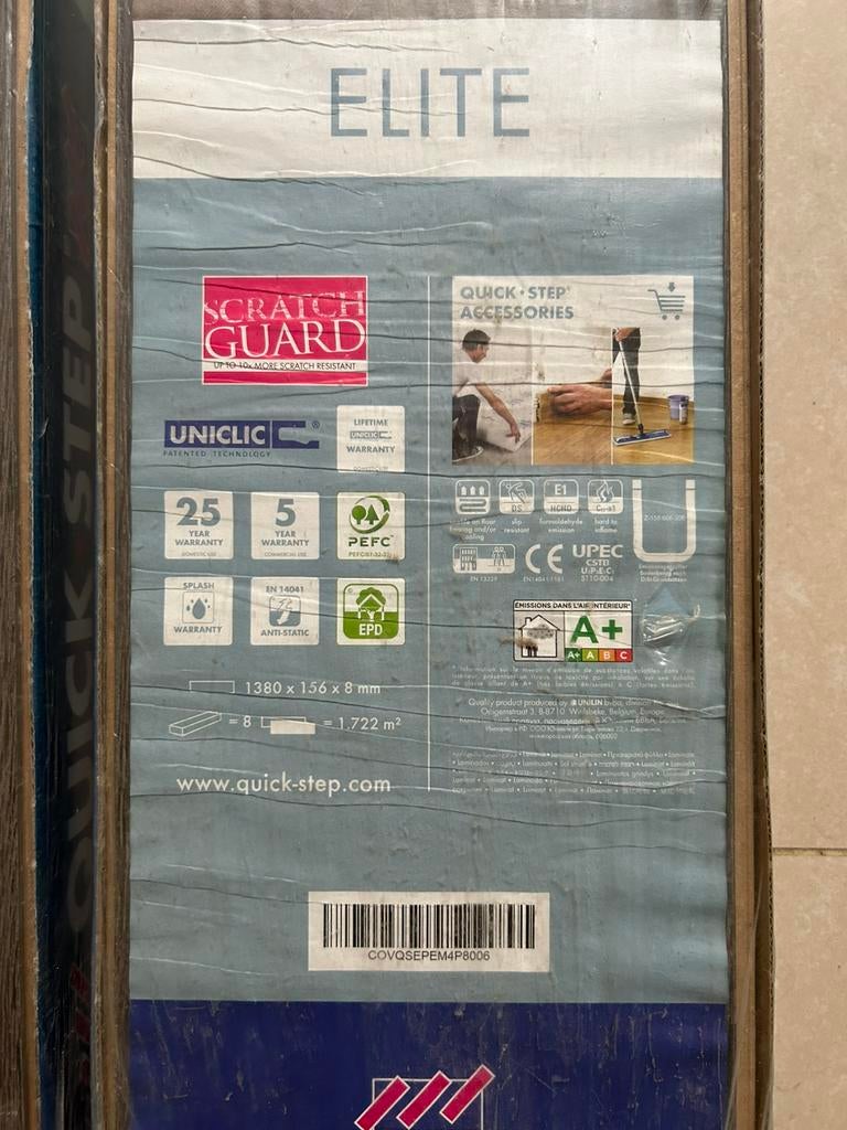 Twee Quickstep-pakketten, Doe-het-zelf en Bouw, Ophalen, Overige materialen, 50 tot 150 cm, Nieuw