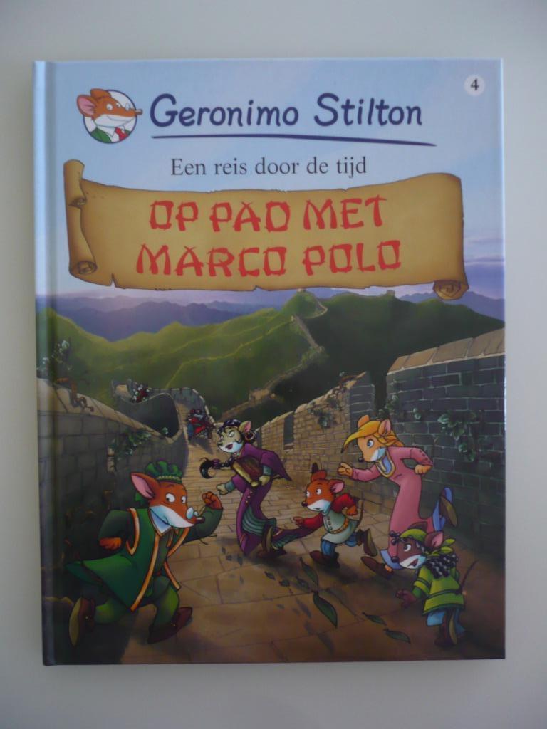 Geronimo Stilton ( 4 Op pad met Marco Polo ) eerste druk H.C, Eén stripboek, Ophalen of Verzenden, Zo goed als nieuw, Geronimo Stilton