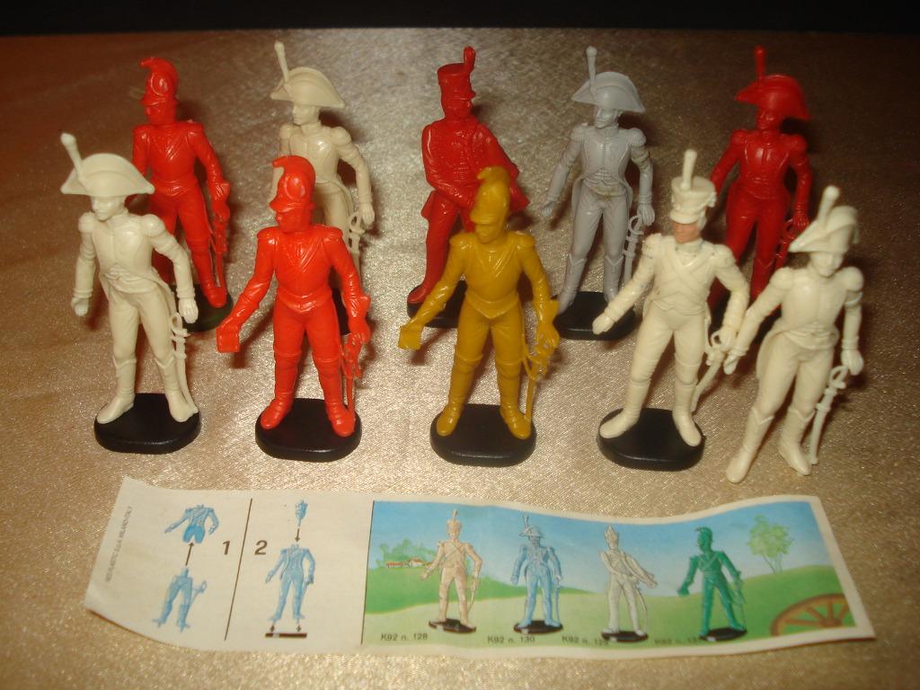 KINDER Lot de 10 Anciennes Figurines Hussards 1991 Ferrero, Enlèvement ou Envoi, Comme neuf, Figurines
