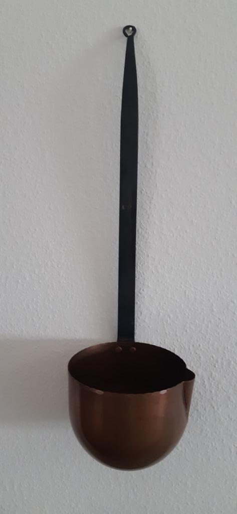koperen pollepel, Ophalen, Koper