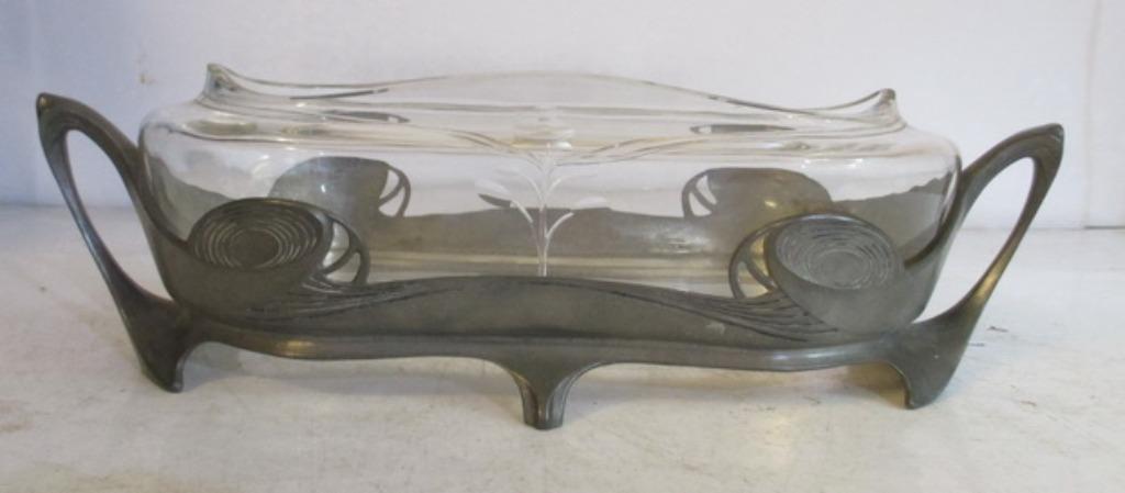 art nouveau Orivit bloemenschaal centerpiece, Verzenden