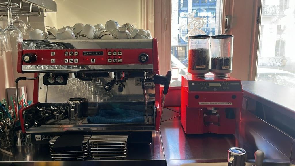 Della Corte - Halfautomaat Espressomachine mét Koffiemaler, Ophalen, Gebruikt