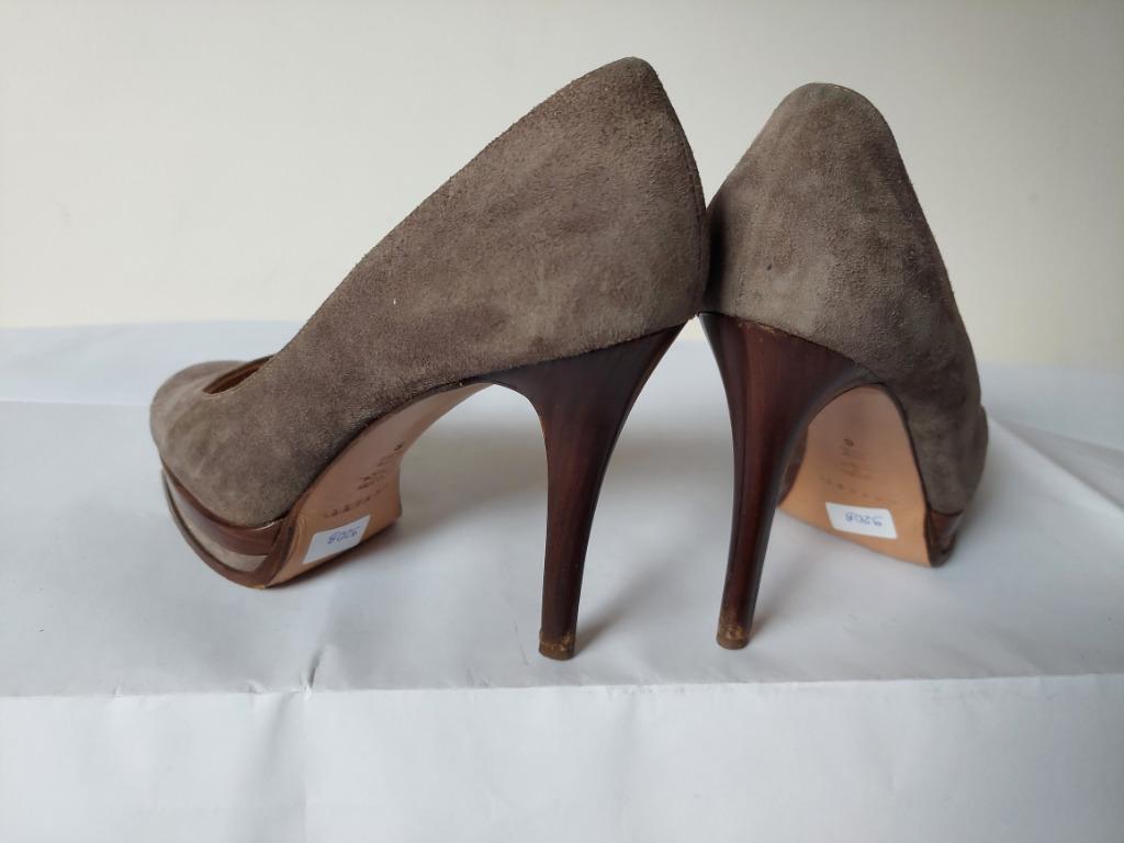 920B* Casadei - sexy luxe taupe volledig lederen pumps (36), Pumps, Overige kleuren, Verzenden, Gedragen