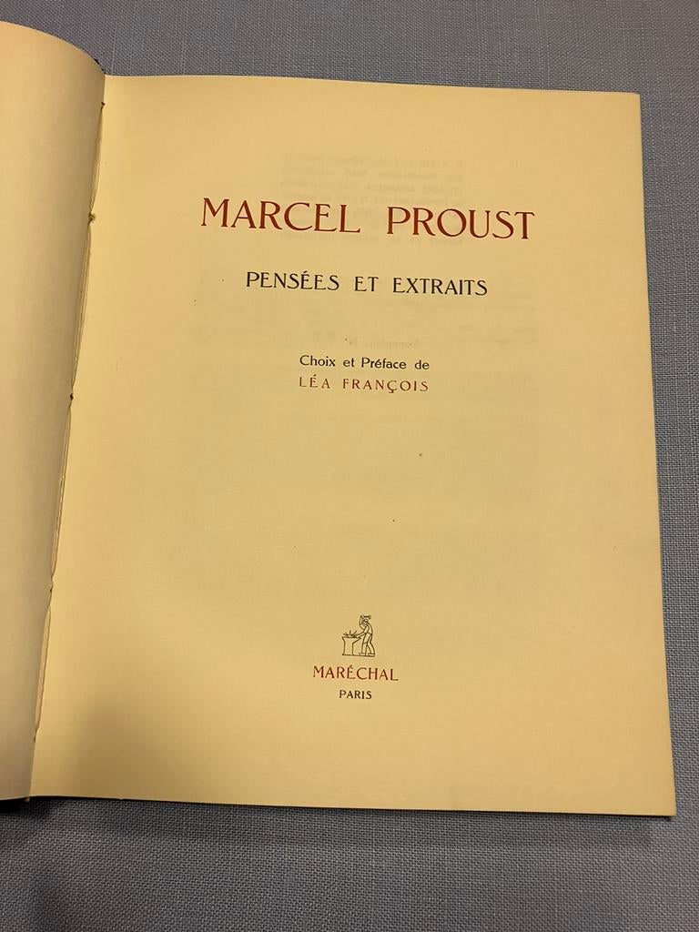 Marcel Proust/Pinceaux et extraits 1945 N 39/300, Antiquités & Art, Enlèvement ou Envoi