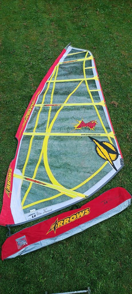 F2 Irokee 5.0 - Gun Sails Hammer 3.7 - Gun Sails Impact 5.3, Ophalen, Gebruikt, Zeil, Minder dan 5 m²