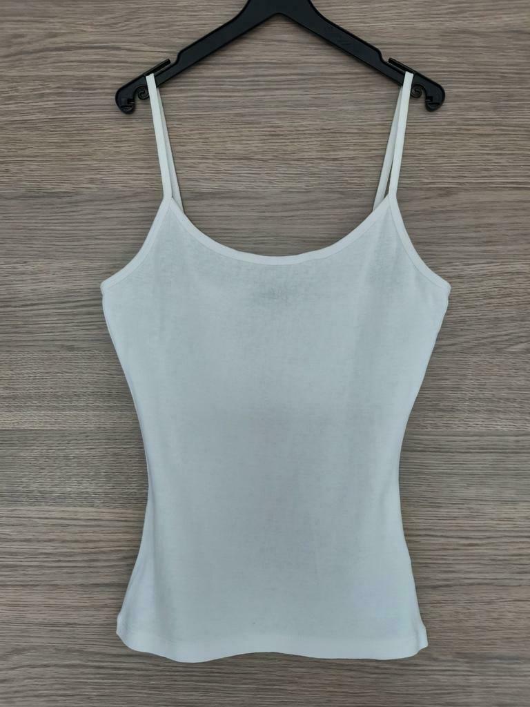 Top blanc taille S, Sans manches, Taille 36 (S), Comme neuf, Enlèvement