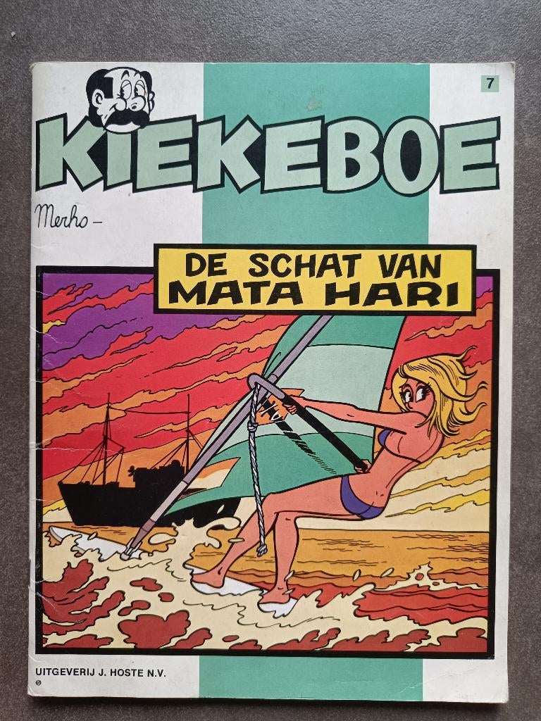 strip Kiekeboe: De schat van Mata Hari, Boeken, Gelezen, Eén stripboek, Merho, Ophalen of Verzenden