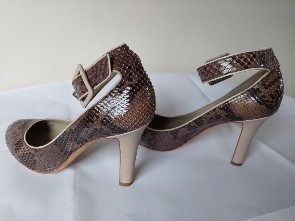 893B* SERGIO ROSSI luxe slangenpompen van volledig leer (41), Kleding | Dames, Schoenen, Pumps, Verzenden, Gedragen, Sergio Rossi