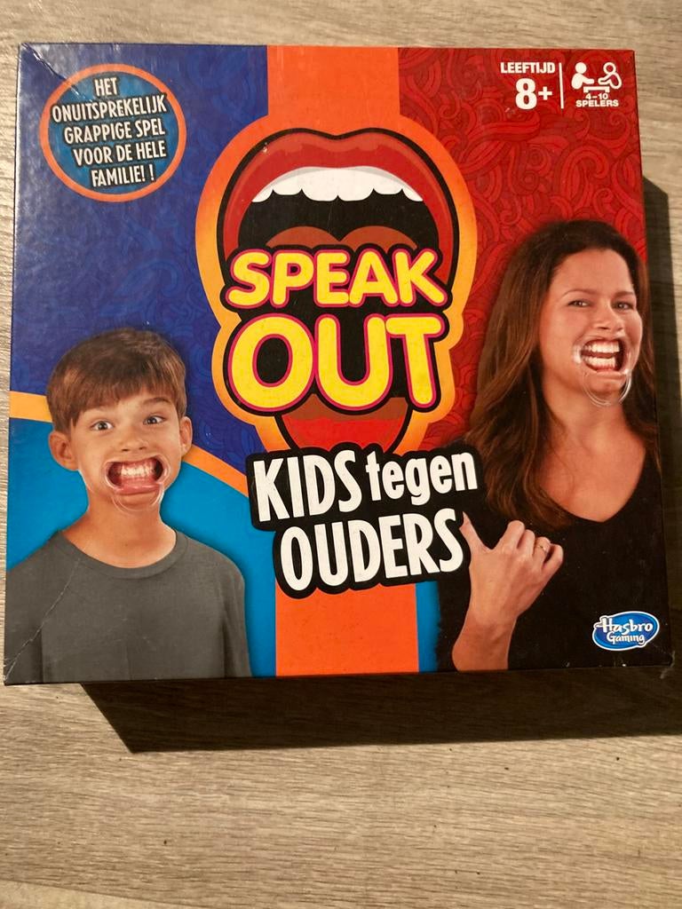 Gezelschapsspel speak out maar 1 keer gespeeld, Enlèvement