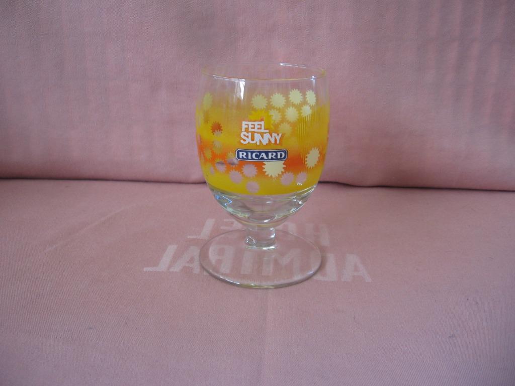 Ricard ballon Feel Sunny glas oranje., Ophalen of Verzenden, Zo goed als nieuw, Gebruiksvoorwerp