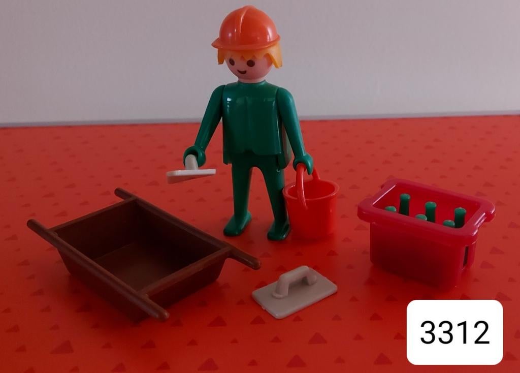 Lot vintage Playmobil bouwvakkers (PLL01), Ophalen of Verzenden, Gebruikt