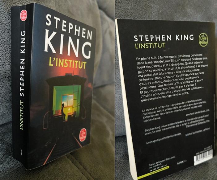 L'institut, Stephen King, Livres, Enlèvement ou Envoi, Comme neuf, Stephen King