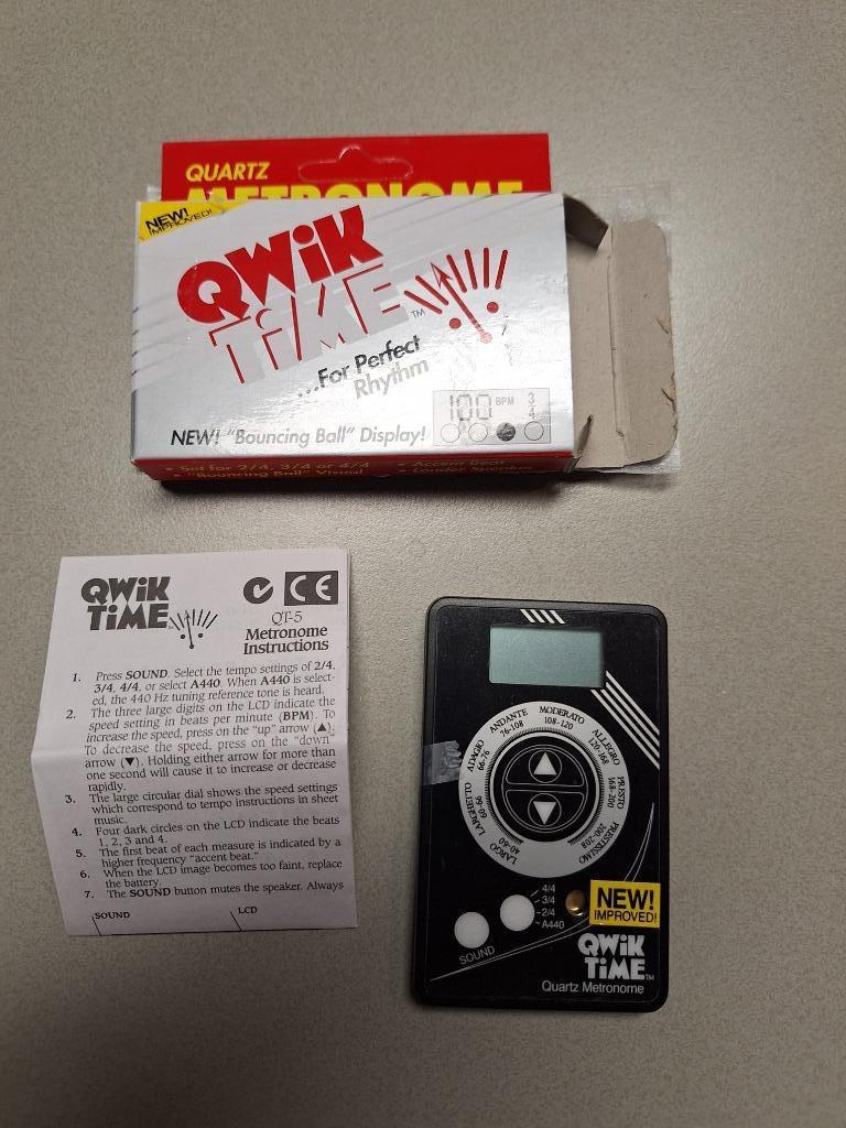 Quartz Metronome Qwik Time, Musique & Instruments, Enlèvement ou Envoi, Neuf