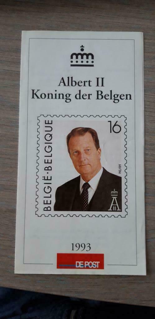 Postzegel Koning Albert II, Ophalen of Verzenden, Postfris, Koningshuis