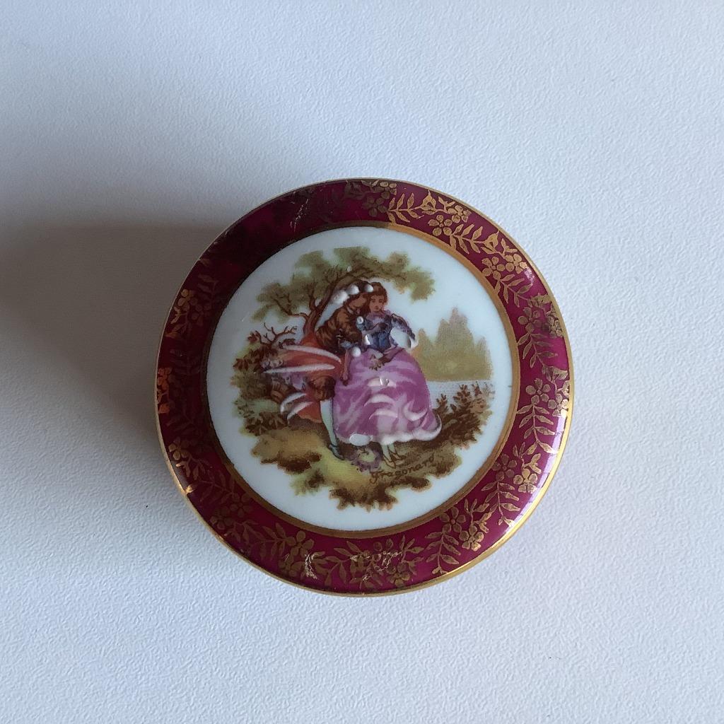 mooi vintage Limoges dekseldoosje, Antiek en Kunst, Ophalen of Verzenden