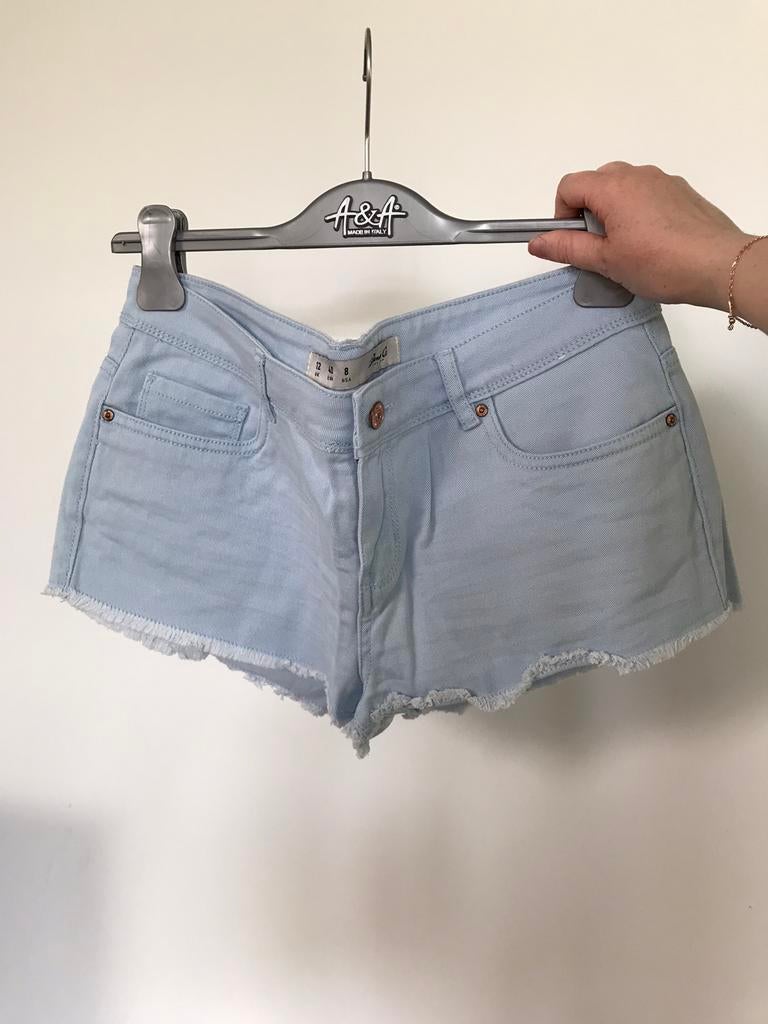 Short bleu, taille 40, Porté