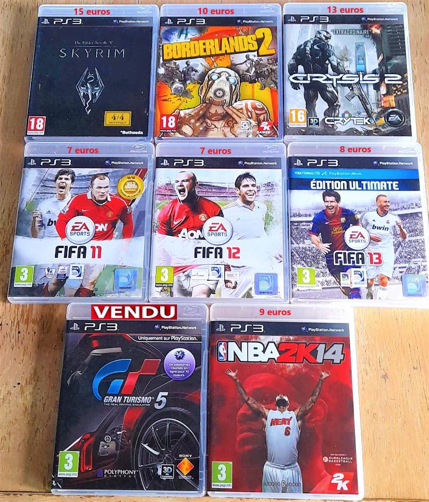 Jeux ps3 en lot ou à la pièce, Enlèvement ou Envoi, Comme neuf, Sans contrôleur, Avec jeux