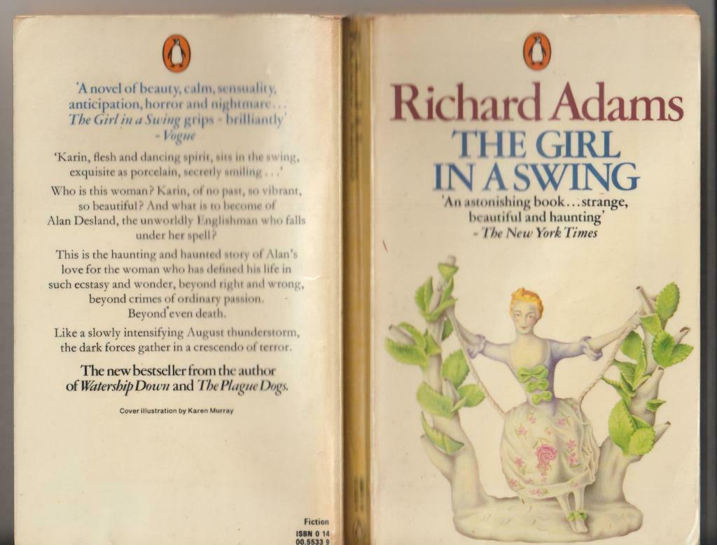 La fille sur une balançoire par Richard Adams, Enlèvement ou Envoi, Comme neuf, Fiction