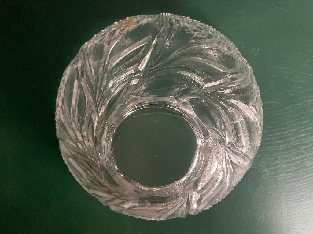 Bol décoratif, cristal véritable, bol à fruits, Enlèvement, Balance