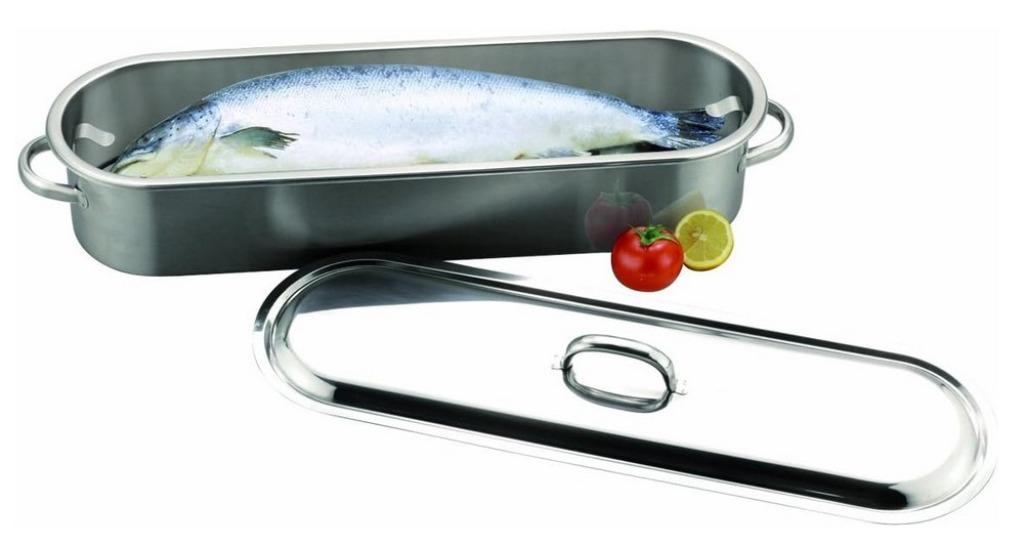 Saumonière Poissonnière Inox 62 cm, Maison & Meubles, Cuisine | Ustensiles de cuisine, Utilisé, Enlèvement