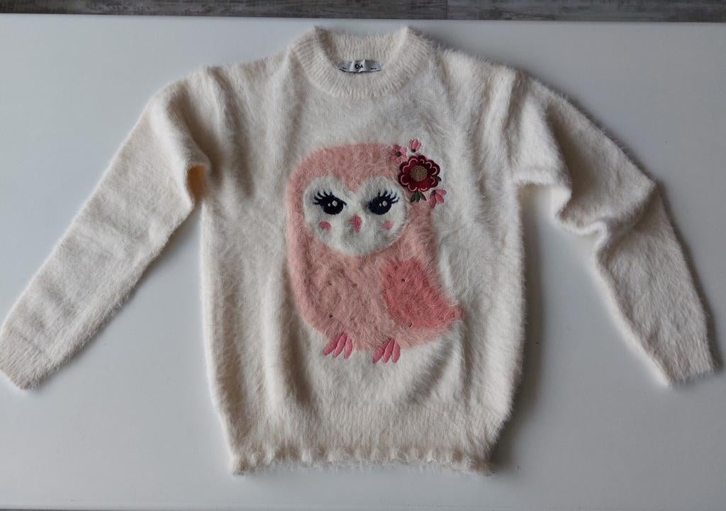 Heel mooie en zachte trui met uiltje op maat 140 van C&A., Kinderen en Baby's, Kinderkleding | Maat 140, Ophalen, C&A, Meisje