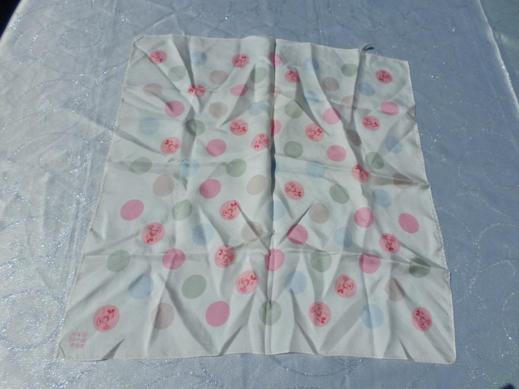 Foulard Donaldson écru rose bleu multicolore 100% pure soie, Donaldson, Enlèvement ou Envoi, Comme neuf, Pashmina