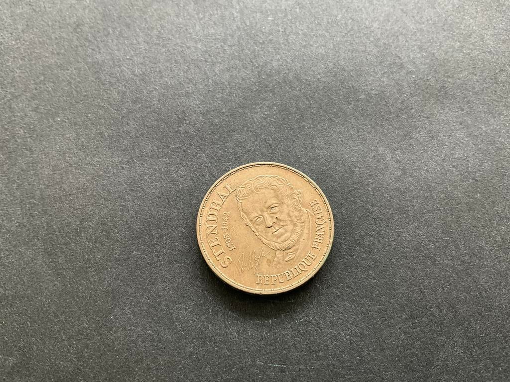 Zoldervondst 10 Franse francs Stendhal-munt 1983, Ophalen of Verzenden