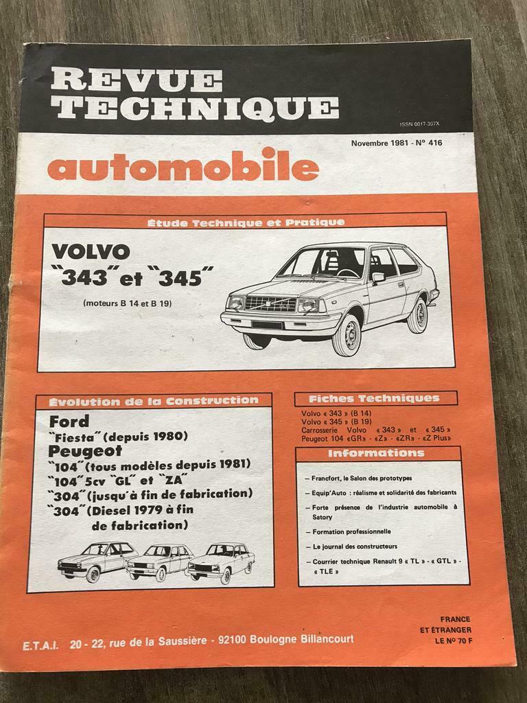 Volvo 343 et 345 6€ envoie possible