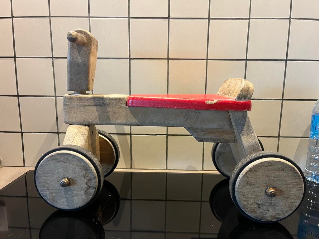 Houten loopfiets, Kinderen en Baby's, Speelgoed | Houten speelgoed, Ophalen, Gebruikt