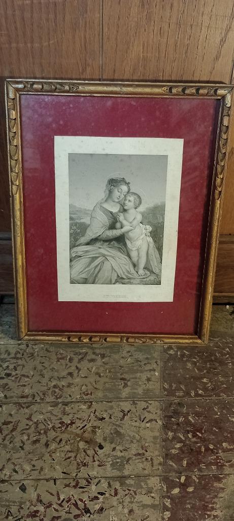 Gravure religieuse 26x33, W. H. Egleton, n31, Enlèvement ou Envoi