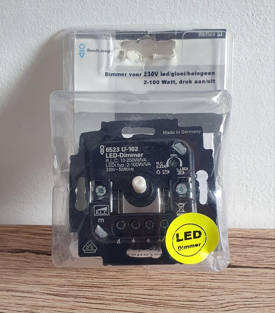 Busch-Jaeger Inbouw Dimmer LED 2-100W, Ophalen of Verzenden, Nieuw