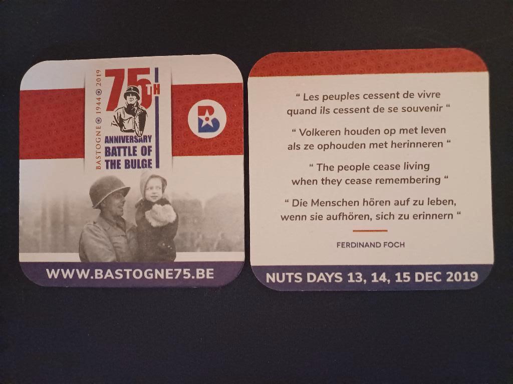 Tapis à bière Bastogne, Collections, Marques de bière, Neuf, Sous-bock, Enlèvement ou Envoi