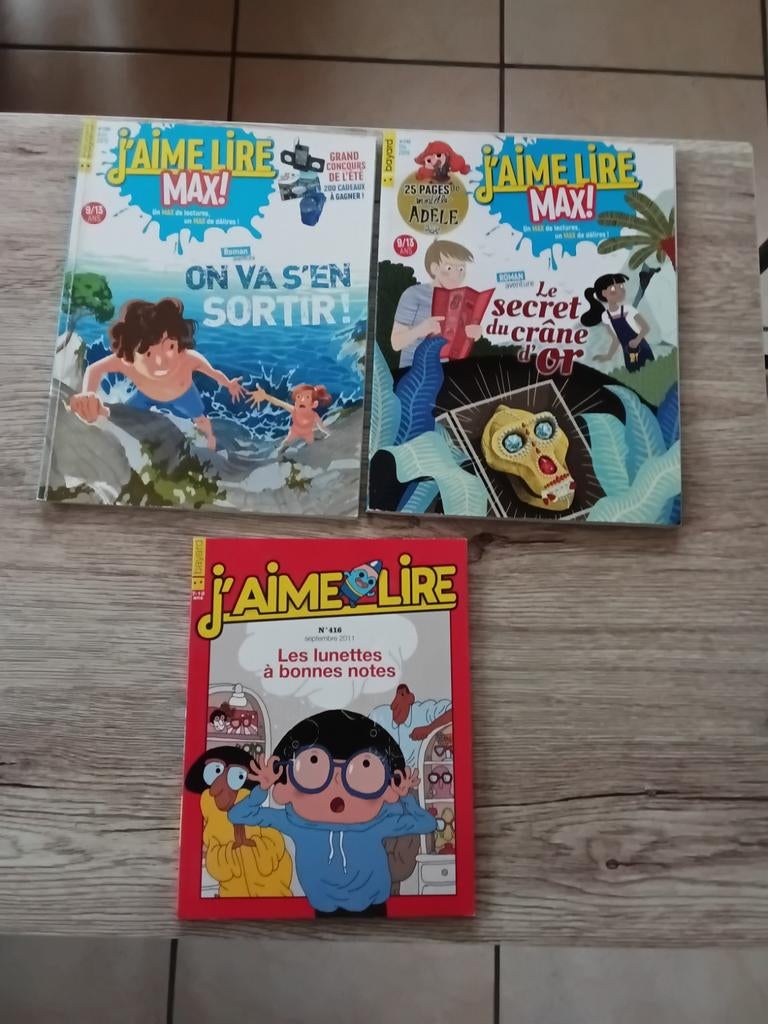 Lot de 1 j'aime lire et 2 j'aime lire max, Livres, Enlèvement, Utilisé