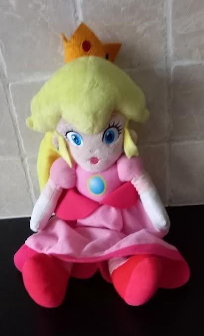 Knuffel  Super Mario Bros – Princess Peach, Kinderen en Baby's, Speelgoed | Knuffels en Pluche, Zo goed als nieuw, Ophalen of Verzenden